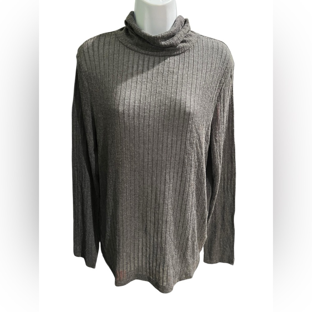 Gray Ribbed Turtleneck Top - Primark Cares (XL) - NWT